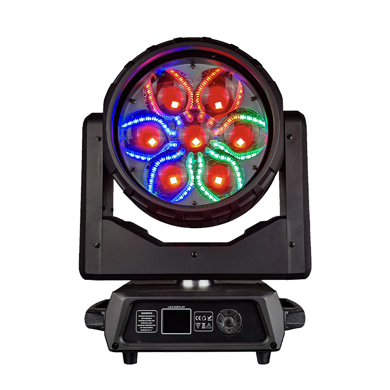 QR-LM760A 7x60W RGBW 4-in-1 LED Moving Head Light Front View